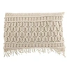 Image de Coussin Déco à Franges "Cosy" 40x60cm Ivoire