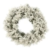 Image de Couronne de Noël Led "Enneigée" 44cm Vert & Blanc