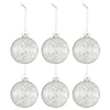 Image de Lot de 6 Boules de Noël Sequins 8cm Argent
