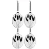 Image de Lot de 4 Boules de Noël "Fleurs Séchées II" 16cm Noir