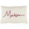 Image de Coussin Déco "Maison" 40x60cm Blanc & Rouge