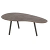 Image de Table de salon goutte aluminium marron Vionia L 90 cm