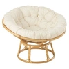 Image de Fauteuil en Rotin & Coussin "Céline" 115cm Naturel
