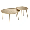 Image de Lot de 2 Tables Basses "Vinta" 72cm Or