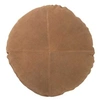 Image de Coussin Rond en Cuir "Coleman" 45cm Camel