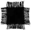 Image de Coussin Déco à Franges "Coleman" 45x45cm Noir