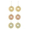 Image de Lot de 6 Sujets de Noël "Donuts" 9cm Multicolore