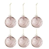 Image de Lot de 6 Boules de Noël "Rosie" 8cm Rose
