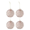 Image de Lot de 4 Boules de Noël "Rosie" 10cm Rose