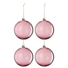 Image de Lot de 4 Boules de Noël "Lindsay" 12cm Rose