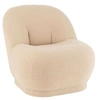 Image de Fauteuil Design Bouclette "Teddy" 88cm Beige