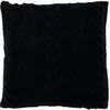 Image de Coussin Déco Tricoté "Twist" 45x45cm Noir