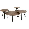 Image de Lot de 4 Tables Basses en Bois "Teck" 70cm Naturel
