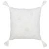 Image de Coussin Déco Fleurs Bali 45x45cm Blanc