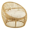 Image de Fauteuil en Rotin & Coussin "Lise" 84cm Naturel