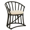 Image de Chaise paris prix interieur non pliable en rotin H. 70 cm noir