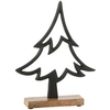 Image de Sapin décoratif en aluminium noir 25 cm