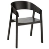 Image de Chaise en Bois "Naga" 76cm Noir