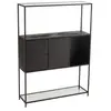 Image de Etagère 2 Portes en Métal "Maryanne" 126cm Noir