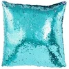 Image de Coussin Déco Réversible "Sequin" 45x45cm Bleu & Mauve