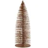 Image de Sapin de Noël Déco à Paillettes "Copper" 140cm Marron