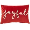 Image de Coussin Déco en Velours "Joyful" 30x45cm Rouge