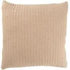 Image de Coussin Déco Lignes "Teddy" 45x45cm Beige