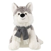 Image de Peluche Husky "Echarpe" 40cm Gris