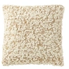 Image de Coussin Bouclette "Elvia" 45x45cm Camel & Crème