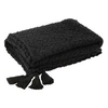 Image de Plaid 130x180 cm en tissu coton noir