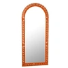 Image de Miroir Sculpté en Bois "Mumbai" 160cm Orange