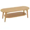 Image de Table Basse Ovale en Bambou "Johnnie" 120cm Naturel