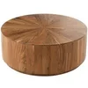 Image de Table basse ronde Bois Acacia 90 cm Naturel
