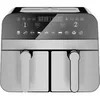 Image de Friteuse à air chaud Airfryer numérique double panier 2400W Acier Inoxydable 9L Comfy Nest CN-AFD45NS