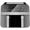 Image de Friteuse à air chaud Airfryer numérique double panier Noire 2400W 9L Comfy Nest CNAFD45NB