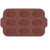 Image de Moule pour 9 madeleines en silicone platine Vintage Maroon 37x23x2cm