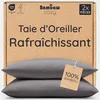 Image de Bambaw Taie d'oreiller 50x75 Bambou, Lot de 2, Taie d'oreiller Anti Acarien et Anti Allergie, Drap en Bambou Durable, Drap Refroidissant et Thermorégulateur (Gris Foncé) en occasion ou reconditionné