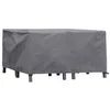 Image de Perel Housse de mobilier de jardin 140 x 140 x 70 cm, imperméable et résistante aux UV, housse extérieure durable pour petits ensembles de jardin en occasion ou reconditionné