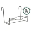 Image de Support Balcon Large - - 35 X 18 Cm Anthracite - Crochets Sécurisés - Dimensions Pratiques - Robuste