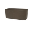 Image de Jardiniere Avec Réserve D'Eau - Respect - Taupe 50 X 17 Cm - 100% Déchets Ménagers - 100% Recyclable - Surface Structurée.