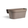 Image de Jardiniere+Crochet - Star - Taupe 50 X 21 Cm - Fixation Facile - Réserve D'Eau - Recyclé Et 100% Recyclable