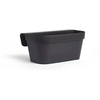 Image de Jardiniere+Crochet - Star - Noir-Anth 50 X 21 Cm - Fixation Facile - Réserve D'Eau - Recyclé Et 100% Recyclable