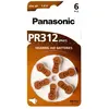 Image de Panasonic Pile Bouton Pr 312 Zinc Air 6 Unités One Size