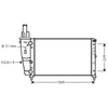 Image de Radiateur, Refroidissement Du Moteur 17002139 International Radiators International Radiators 17002139 Fiat
