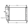 Image de Radiateur, Refroidissement Du Moteur 17002159 International Radiators International Radiators 17002159 Fiat