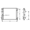 Image de Radiateur, Refroidissement Du Moteur 43002302 International Radiators International Radiators 43002302 Dacia;Renault
