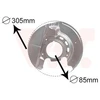 Image de Déflecteur, Disque De Frein Van Wezel 0620371 Bmw