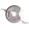Image de Déflecteur, Disque De Frein Van Wezel 3225373 Mitsubishi;Volvo