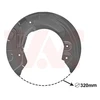 Image de Déflecteur, Disque De Frein Van Wezel 0627371 Bmw