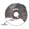 Image de Déflecteur, Disque De Frein Van Wezel 0646372 Bmw